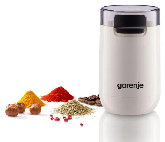 Кавомолка Gorenje роторна 150 Вт 45 г пластик біла