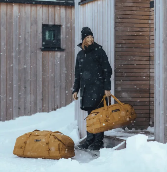 Дорожная сумка Thule полиэстер 90 л Золотисто-коричневая