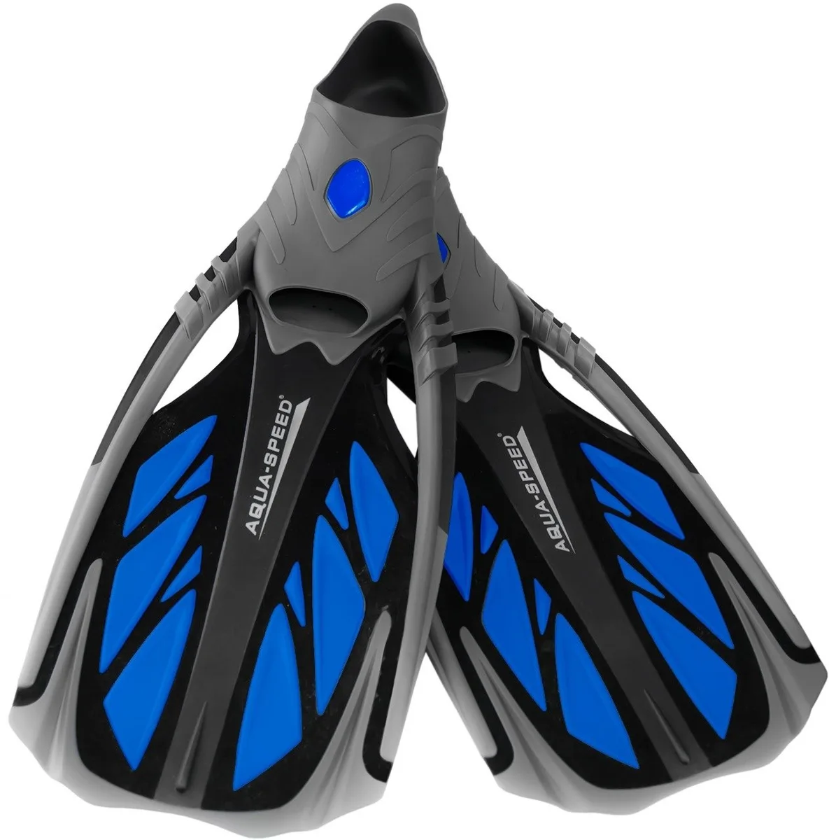 Ласти Aqua Speed гумові 44-45 сині чорні сірі