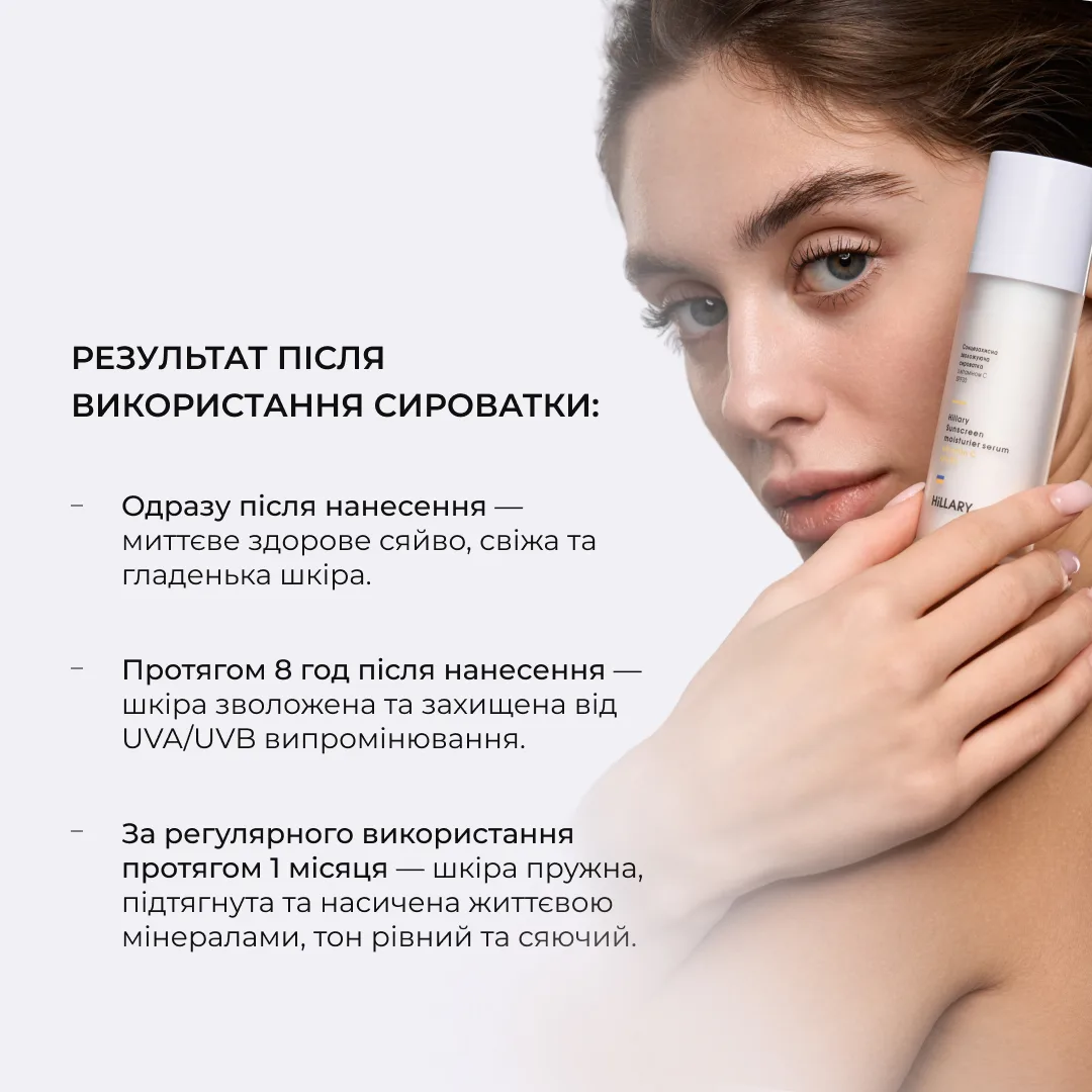 Сонцезахисна сироватка SPF 30 з вітаміном С + Базовий набір для догляду за шкірою обличчя сухого типу