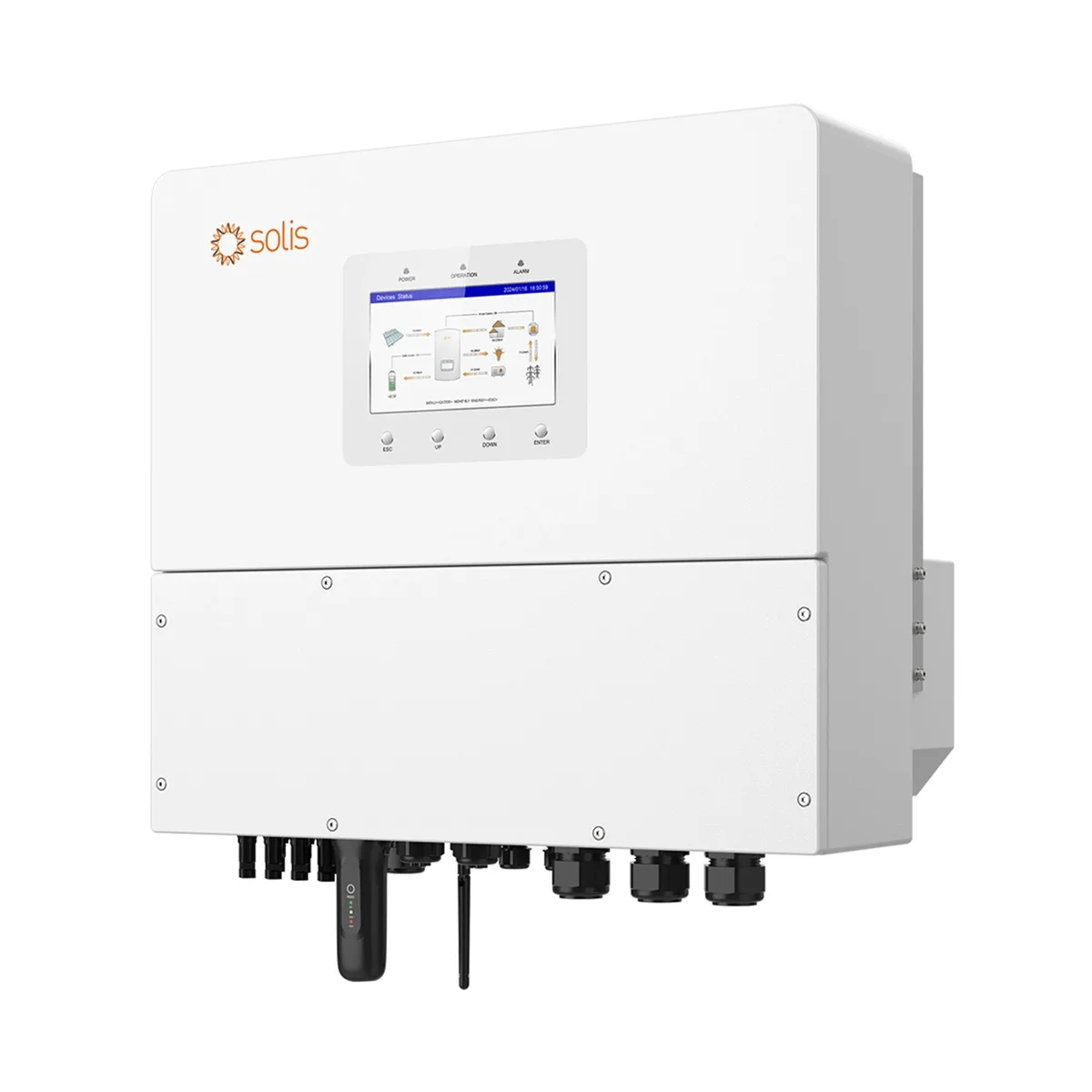 Гібридний інвертор трифазний Solis S6 20кВт, 4xMPPT, DC, для HV Batteries