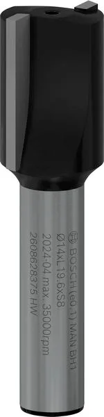 Фреза пазова Bosch Professional 14 мм для вирізання пазів у деревині та полімерних матеріалах дволезова