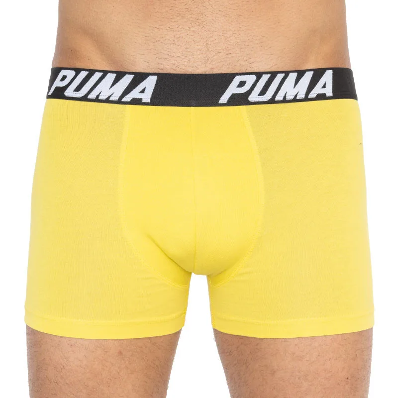 Труси-боксери Puma бавовна XL сірий жовтий 2 пари