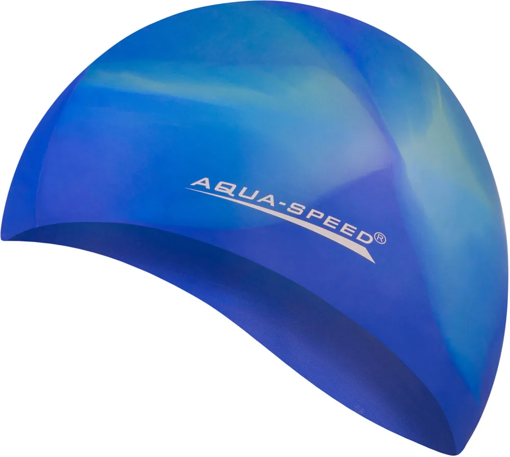 Шапка для плавання Aqua Speed 100% силікон OSFM мультиколор