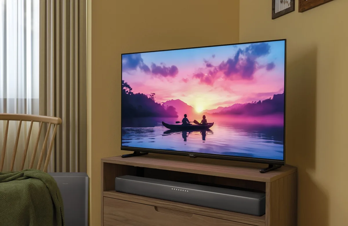 LED-телевізор Philips Full HD 40 дюймів Чорний