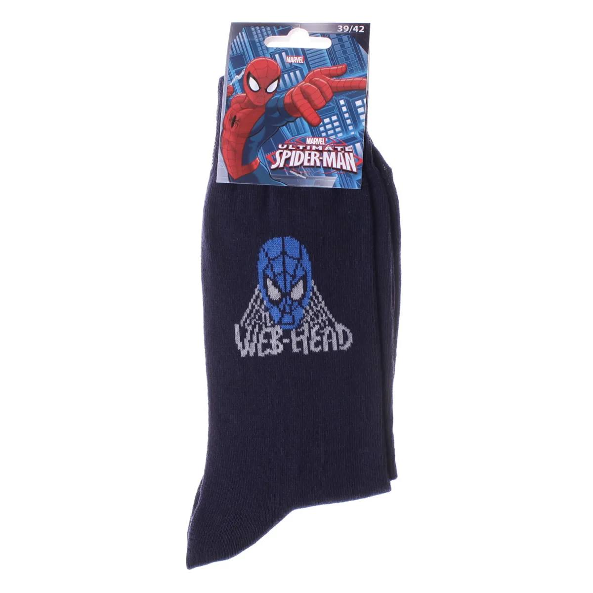 Шкарпетки SPIDER MAN хлопок 39-42 синие