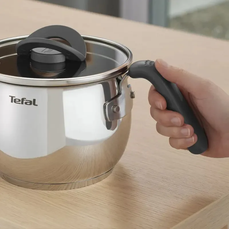 Мультифункціональна каструля Tefal Opti Space, 2.5 л, з нержавіючої сталі та бакеліту.