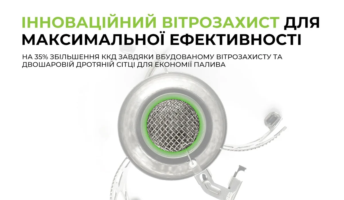 Газовий пальник BRS-15 нержавіюча сталь 313 г чорний