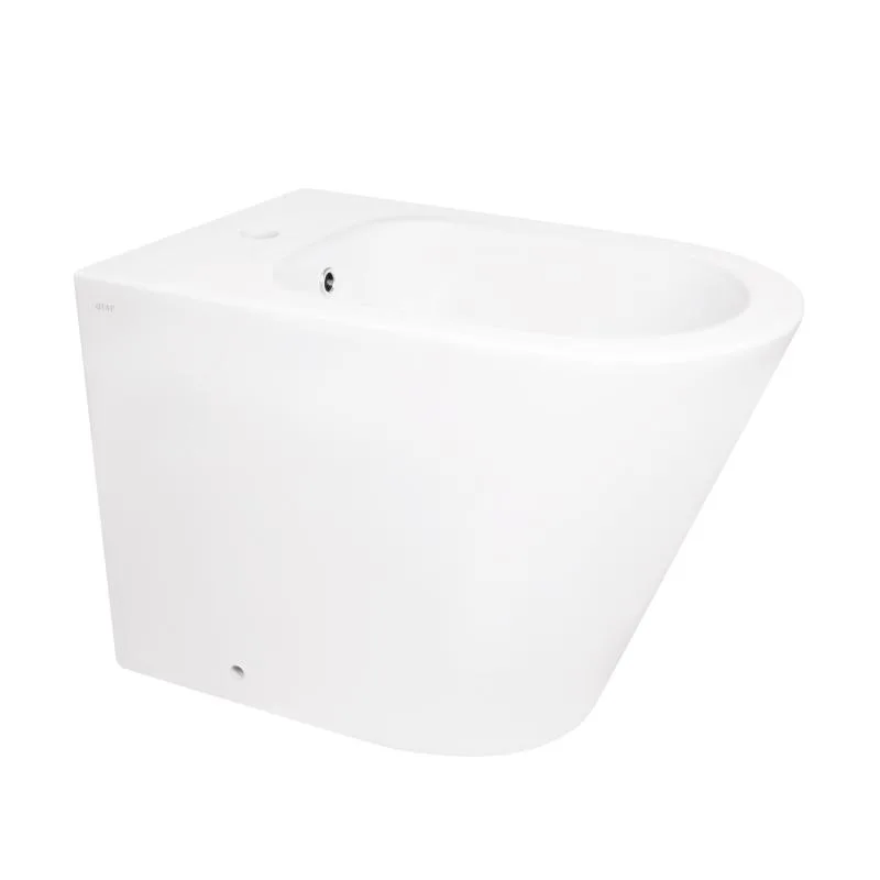 Підлогове біде Qtap Stork 370х565х410 мм кераміка біла з отвором під змішувач