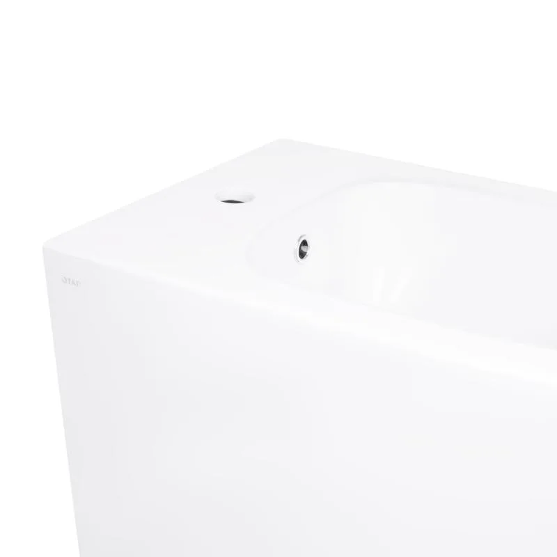 Підлогове біде Qtap Stork 370х565х410 мм кераміка біла з отвором під змішувач