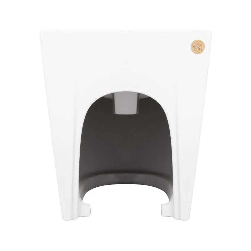 Підлогове біде Qtap Stork 370х565х410 мм кераміка біла з отвором під змішувач