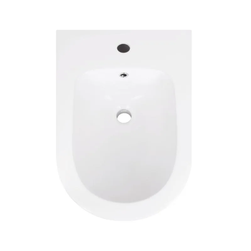 Підлогове біде Qtap Stork 370х565х410 мм кераміка біла з отвором під змішувач