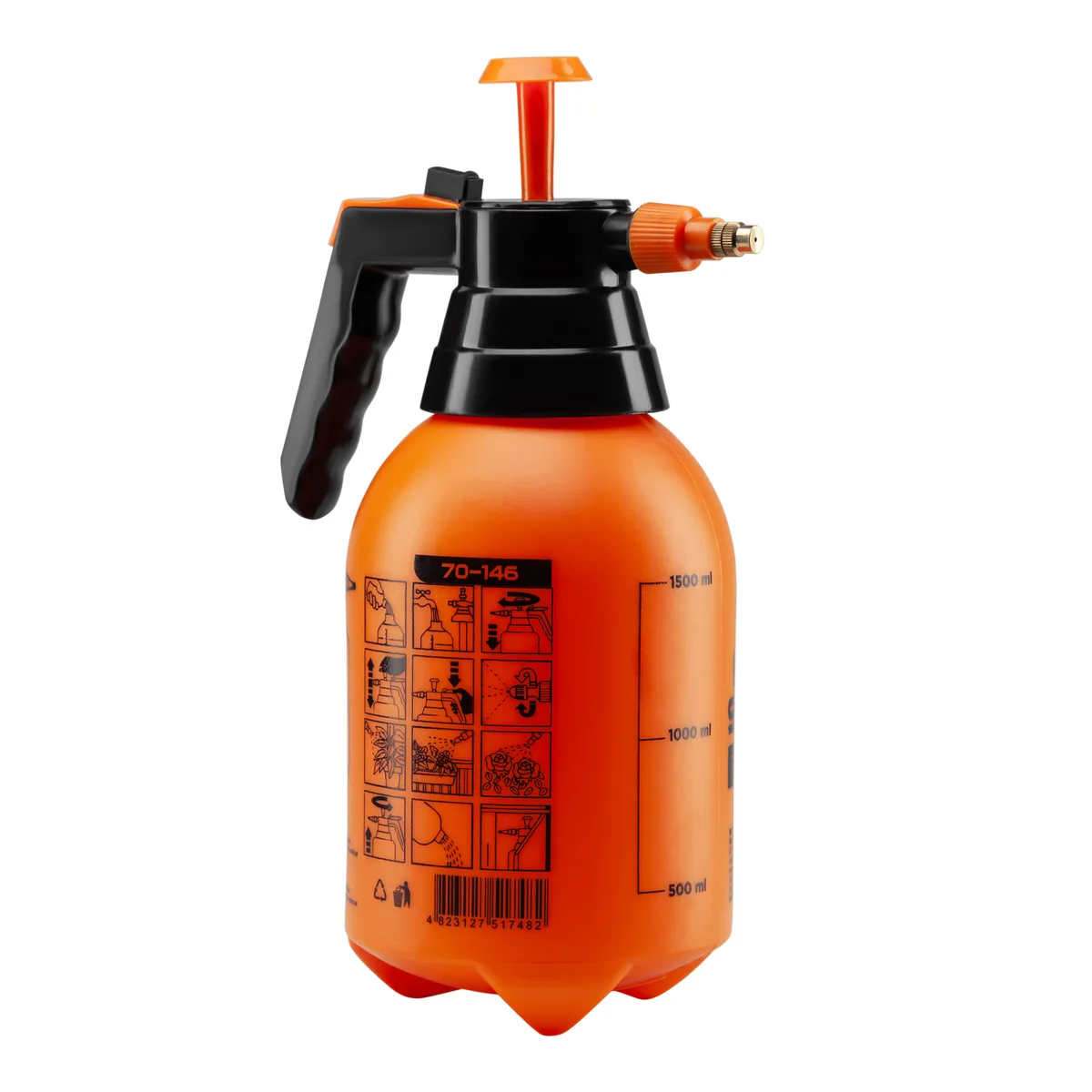 Оприскувач пневматичний Polax HDPE 1,5 л Зелений