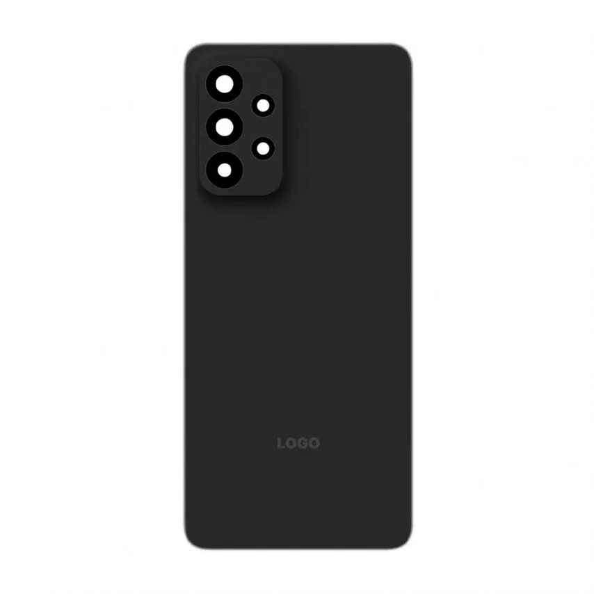 Задняя крышка Samsung черная со стеклом камеры Original Quality.