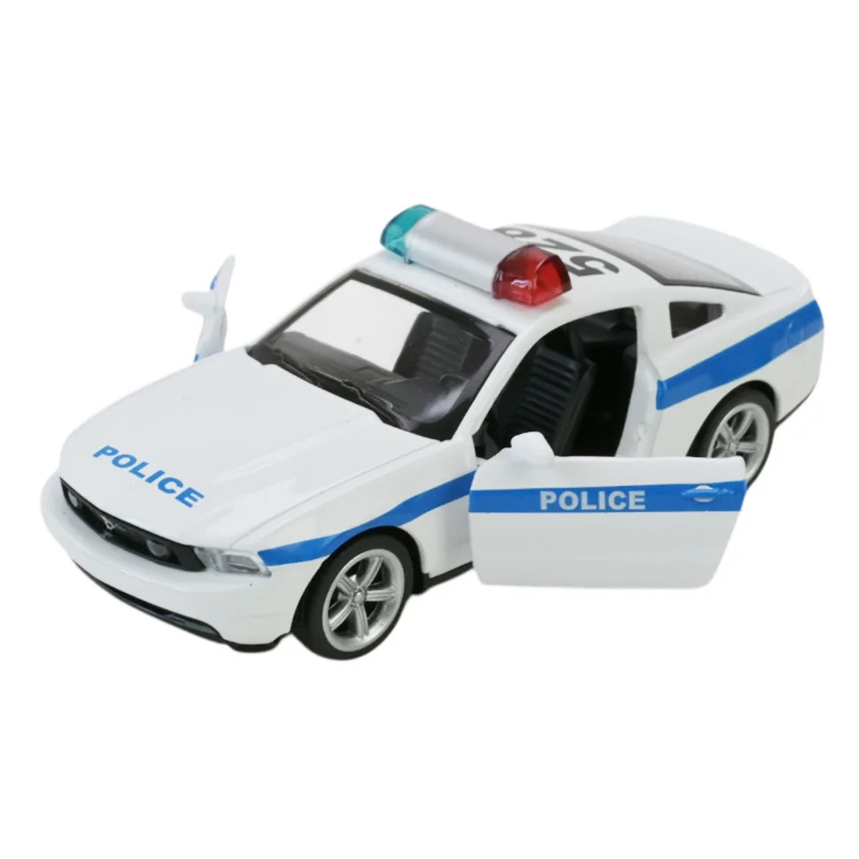 Дитяча металева машинка 1:43 Ford Mustang GT біла з інерційним механізмом