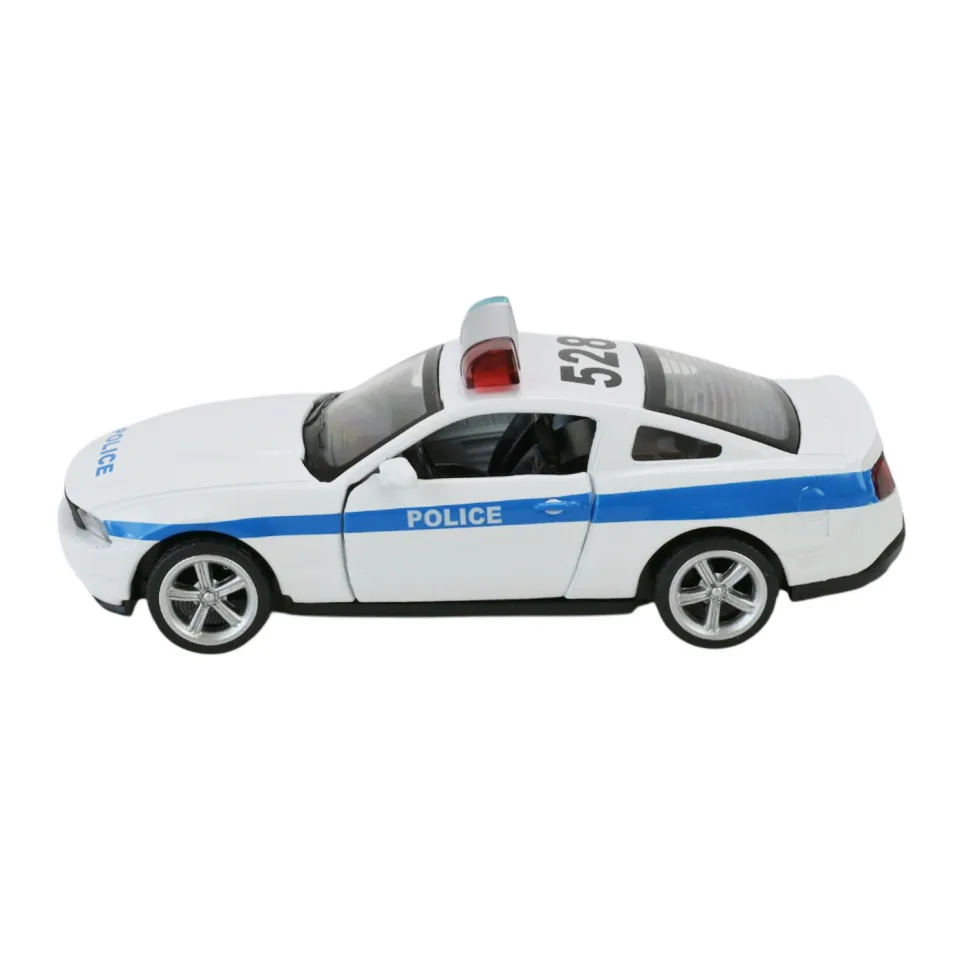 Дитяча металева машинка 1:43 Ford Mustang GT біла з інерційним механізмом