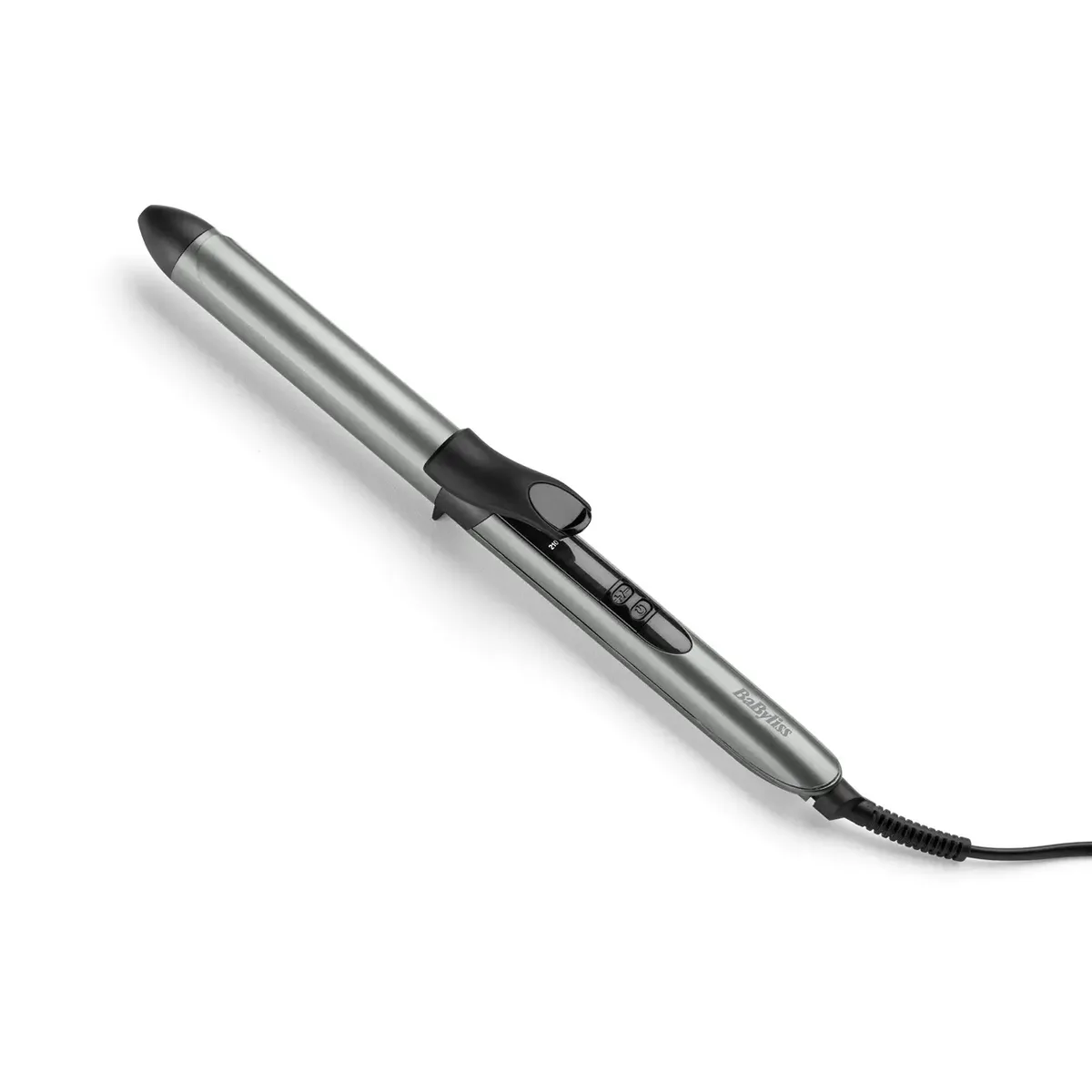 Плойка Babyliss Xanadu, 46Вт, 6 температурних режимів, діаметр 25 мм, 160-210°C, металевий корпус, сірий.