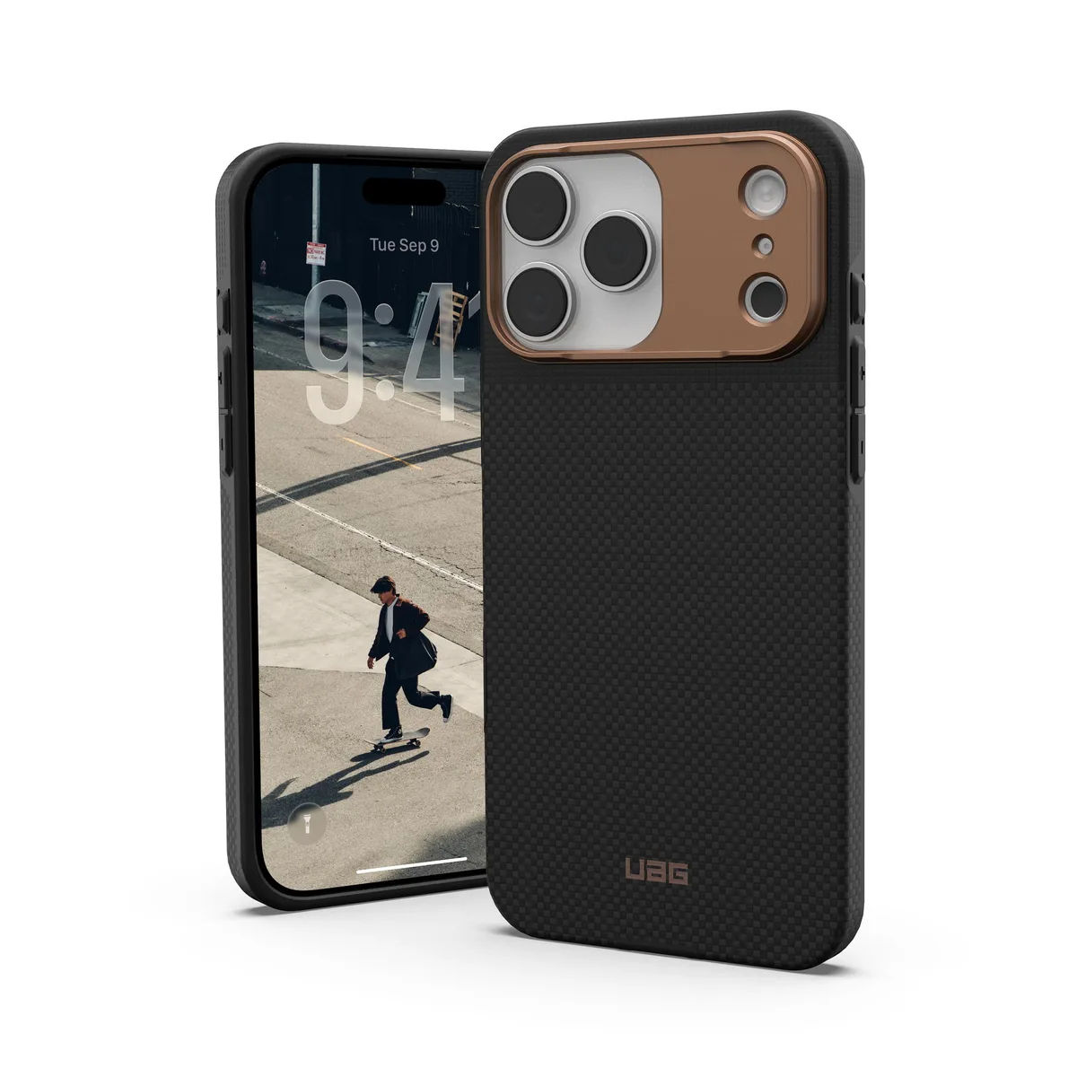 Чохол UAG Fibr Armr MagSafe Kevlar для iPhone 17 Pro Max графітовий бронзовий