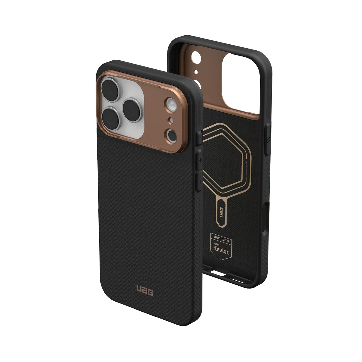 Чохол UAG Fibr Armr MagSafe Kevlar для iPhone 17 Pro Max графітовий бронзовий