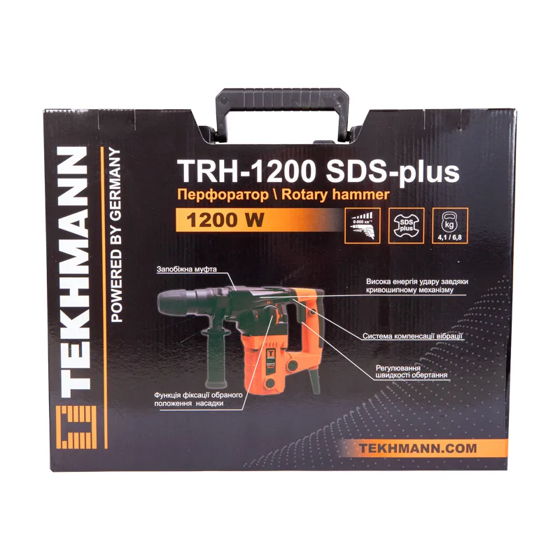 Перфоратор Tekhmann TRH-1200 SDS-Plus 1200 Вт 5 Дж 41 кг