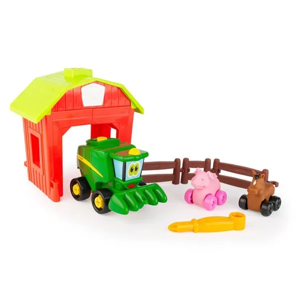 Конструктор John Deere Kids 33х17х21 см різнокольоровий з трактором і загоном