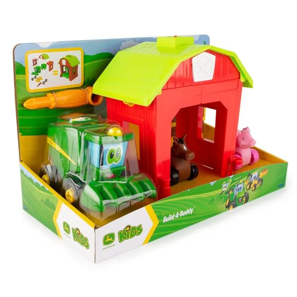 Конструктор John Deere Kids 33х17х21 см різнокольоровий з трактором і загоном