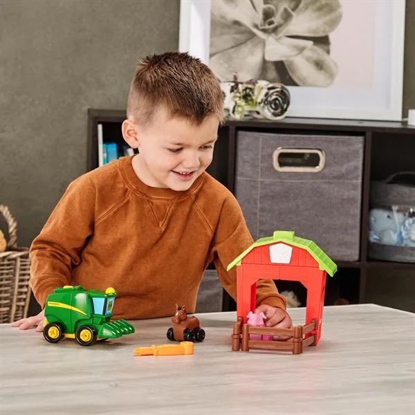 Конструктор John Deere Kids 33х17х21 см різнокольоровий з трактором і загоном