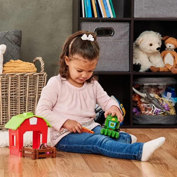 Конструктор John Deere Kids 33х17х21 см різнокольоровий з трактором і загоном
