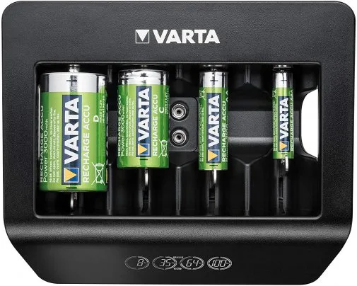 Зарядное устройство Varta LCD Universal Charger Plus 4xAA/AAA/C/D, 1x9В