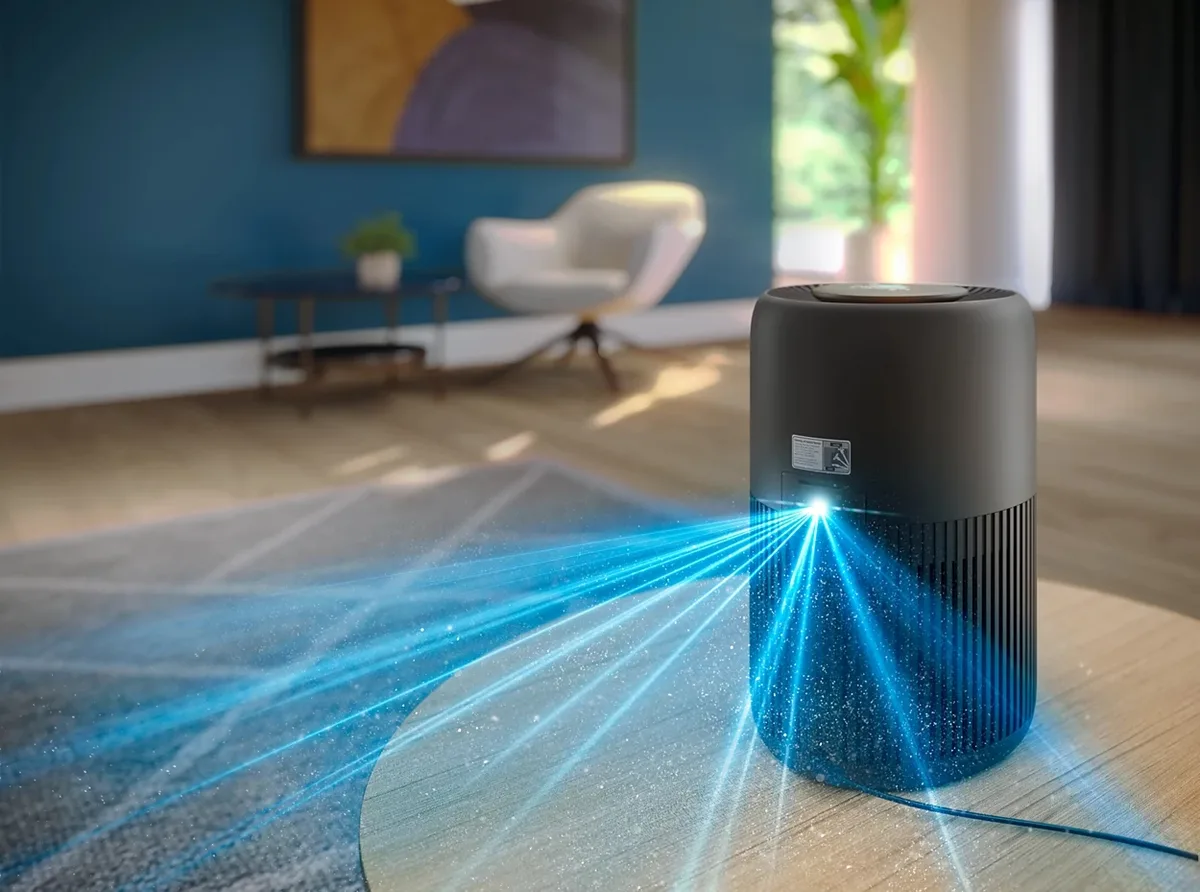 Очисник повітря Philips PureProtect Mini 900 для приміщень до 65 м2, продуктивність 250 м3/год, з HEPA та вугільним фільтром, датч