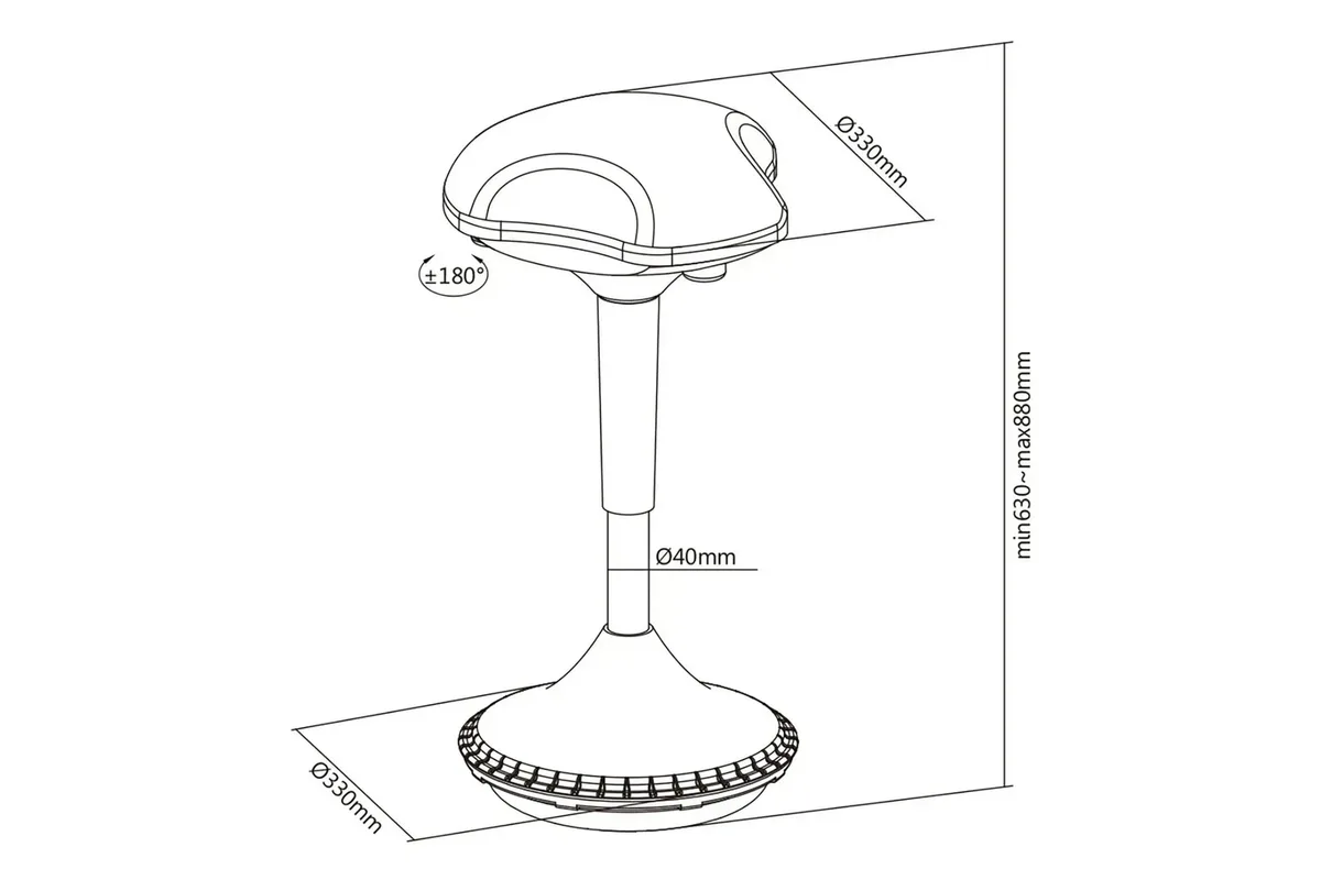 Стул DIGITUS Ergonomic Standing Chair