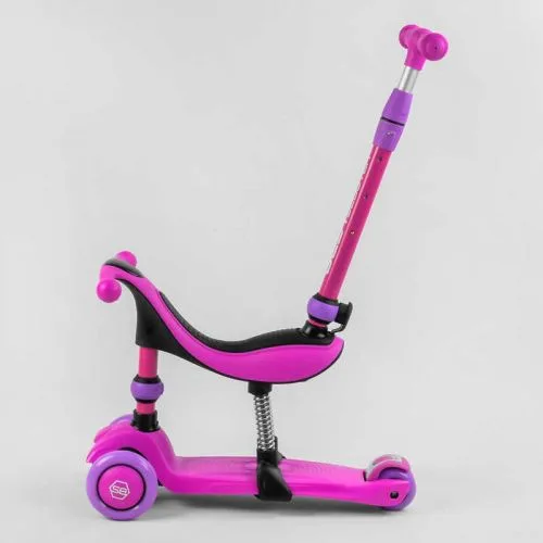 Самокат трехколесный Best Scooter с ручкой для детей 1-6 лет с амортизаторами.