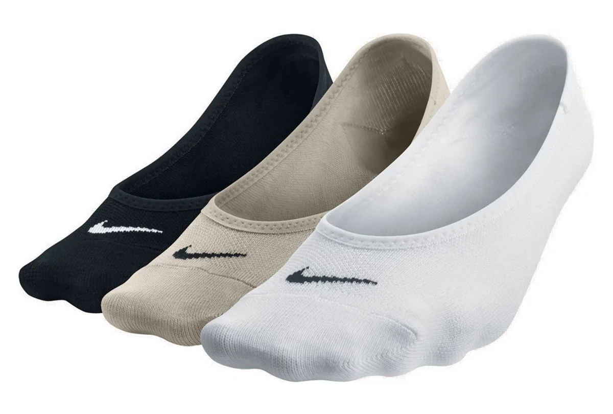 Шкарпетки NIKE бавовна 34-38 чорний білий бежевий 3 пари