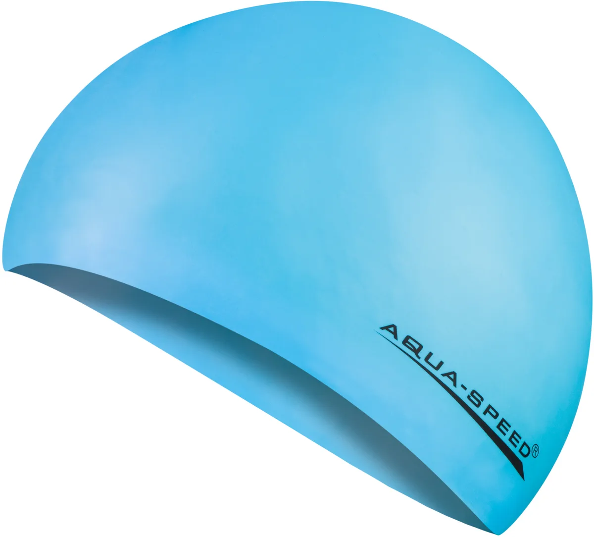 Шапка для плавання Aqua Speed силікон унісекс OSFM блакитна