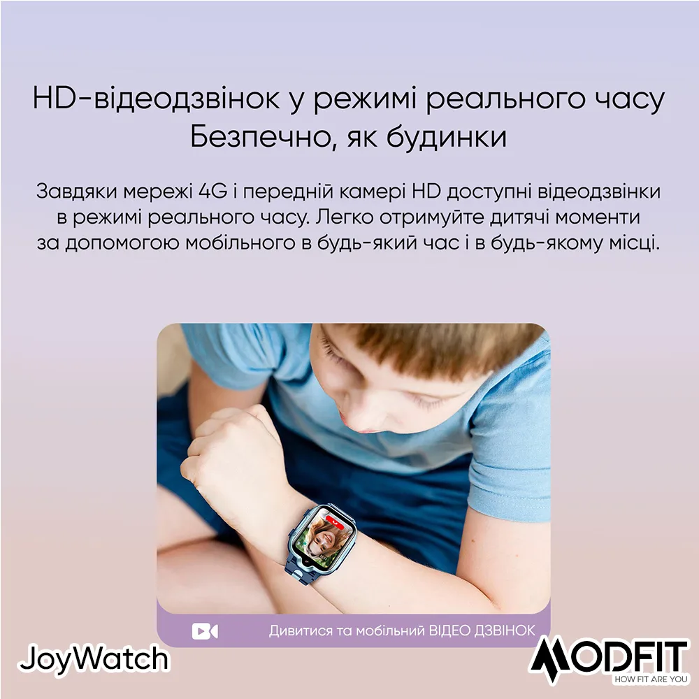 Умные часы Modfit полимер 47х44 мм розовые
