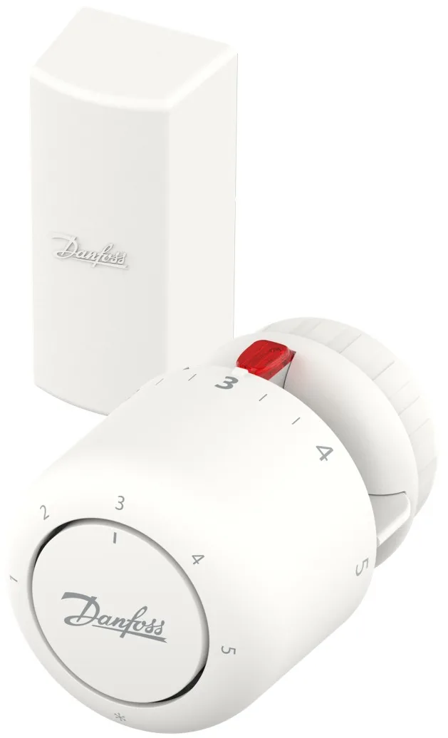 Термостатичний елемент Danfoss Aero, RA, +7...26 °C, Click, виносний датчик, білий