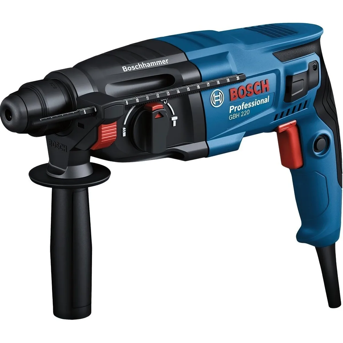 Перфоратор Bosch Professional 720Вт з ударом 2Дж для свердління в бетоні довбанням та реверсом