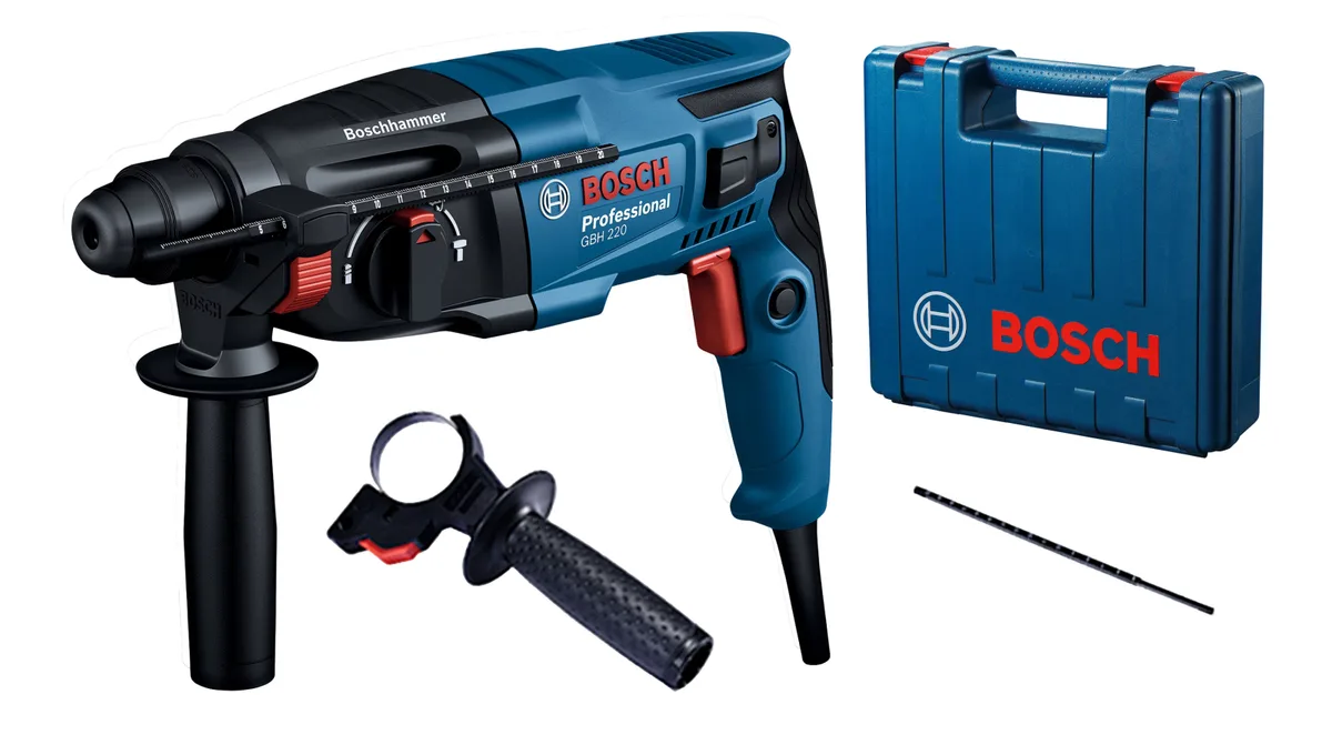 Перфоратор Bosch Professional 720Вт з ударом 2Дж для свердління в бетоні довбанням та реверсом