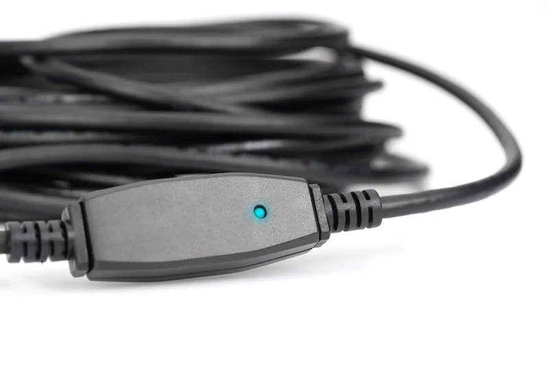 Подовжувач DIGITUS USB 3.0 Active Cable, A/M-A/F, 20м, чорний