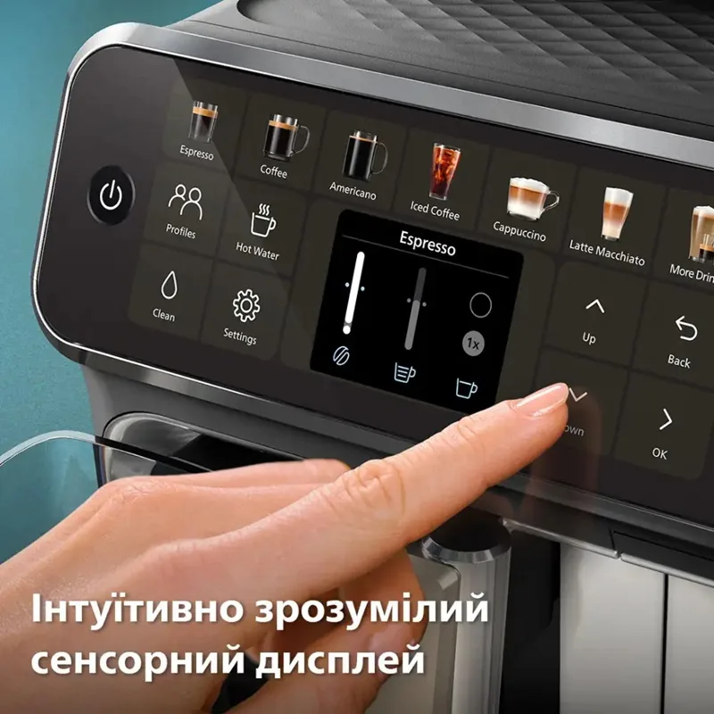 Кавомашина Philips пластикова 24,6х37,1х43,3 см чорна