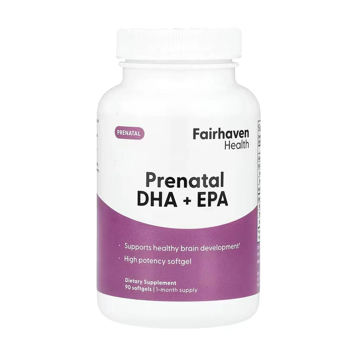 Пренатальний DHA EPA Fairhaven Health риб'ячий жир 90 капсул без ГМО