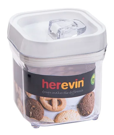 Контейнер HEREVIN пластиковий 0.7 л 11.2х10.7х10.7 см білий