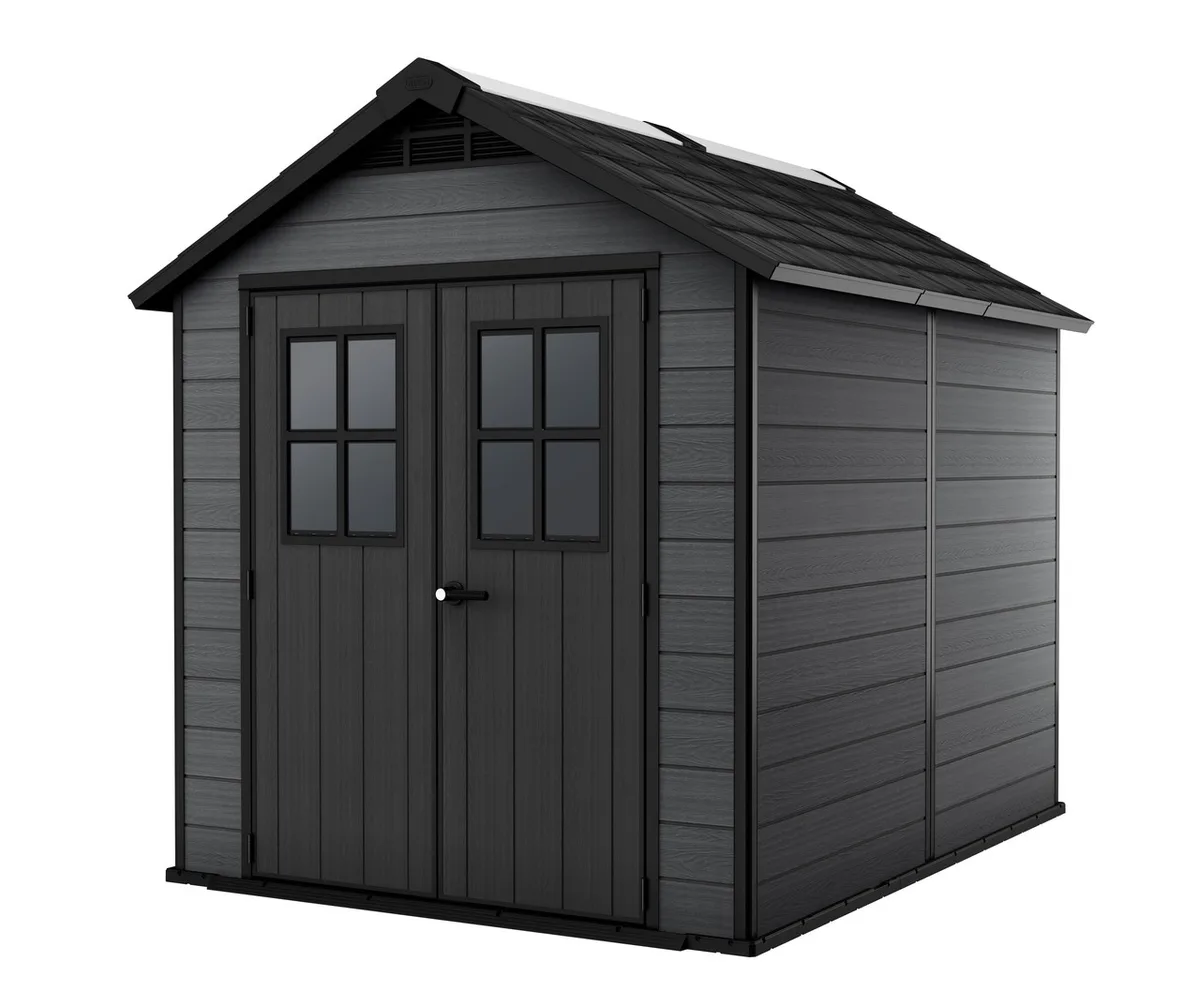 Пластиковий садовий сарай Keter Evotech 2,1х1,6 м сірий