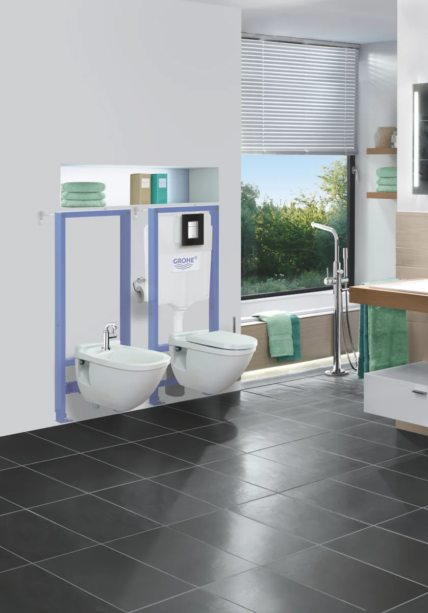 Інсталяція для біде Grohe метал 1130х500 мм синя