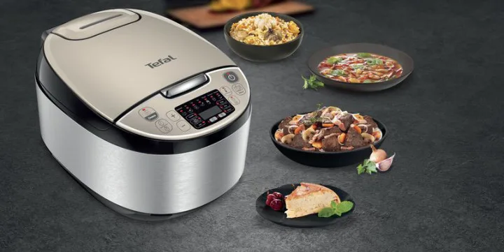 Мультиварка Tefal пластикова 5 л срібляста 37 програм