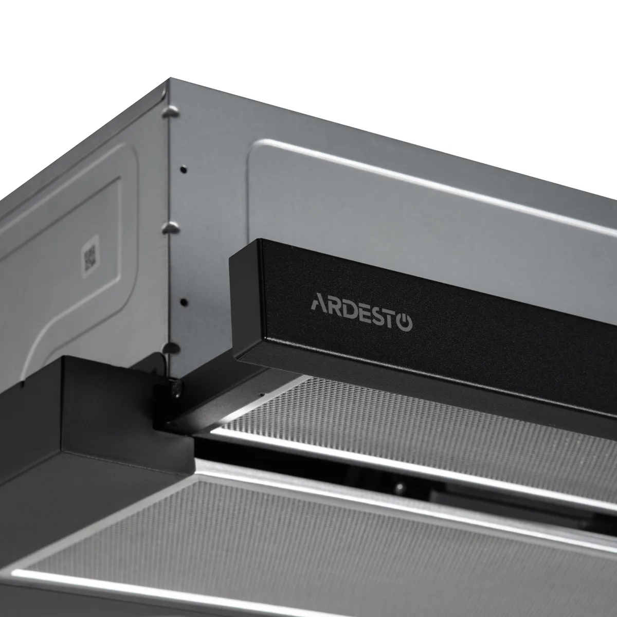 Витяжка ARDESTO телескопічна, 60 см, 700 м3/год, метал, 2x1 Вт LED, кнопкова, чорна.
