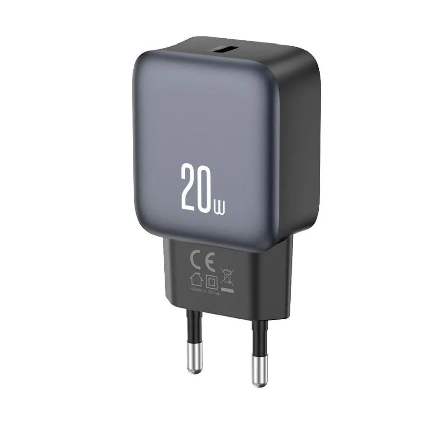 Мережевий зарядний пристрій XO 20W Type-C 83,1х40х24 мм Чорний