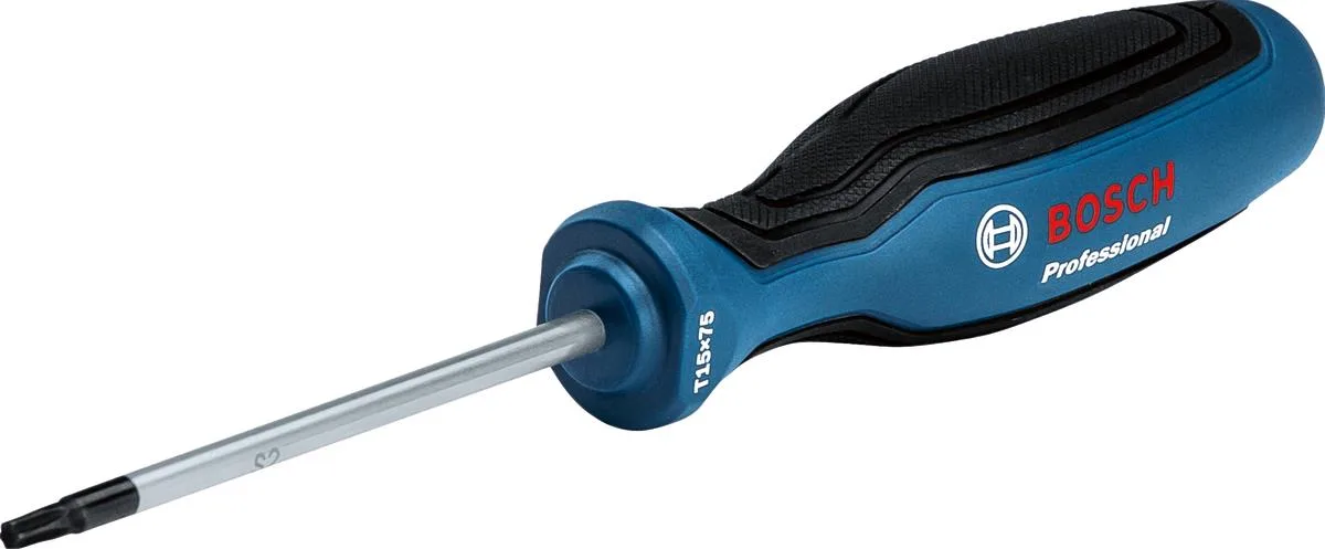 Викрутка Bosch Professional Torx TX15 75мм з інструментальної сталі S2 для ремонту та монтажу точний інструмент