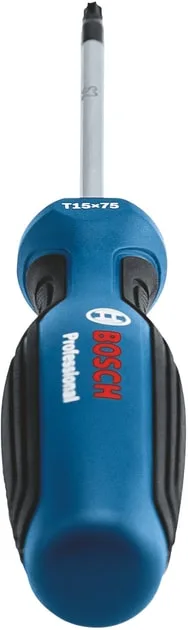 Викрутка Bosch Professional Torx TX15 75мм з інструментальної сталі S2 для ремонту та монтажу точний інструмент