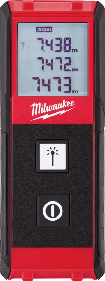 Лазерний далекомір Milwaukee 0,15-30м точний вимірювач відстані для будівництва та ремонту